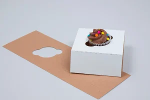 4 x 4, Ohio Valley Cupcake Inserts, White (1 Mini Cupcake Insert)