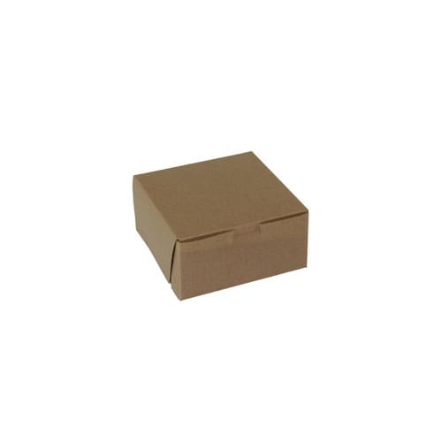 6x6x3 Kraft Bakery Box