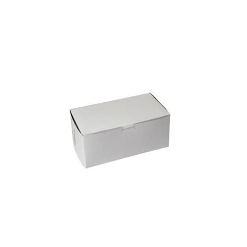 9 x 5 x 4, Bakery Boxes, 1-Piece Lock Corner, White
