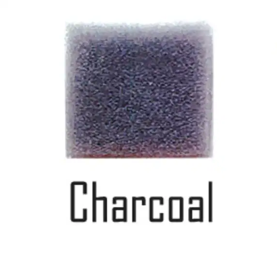 Charcoal foam packaging for protective shipping solutions.