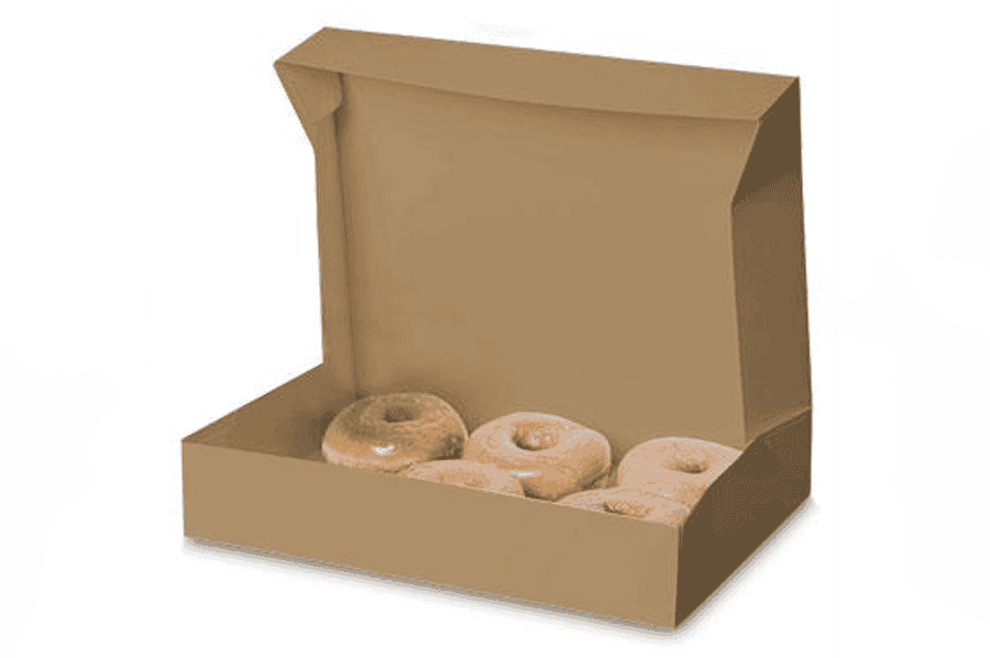 8 x 8 x 4, 4 Corner Beers - Popup Pastry Boxes, Kraft