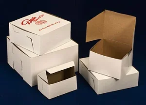 Cake Bakery Boxes White