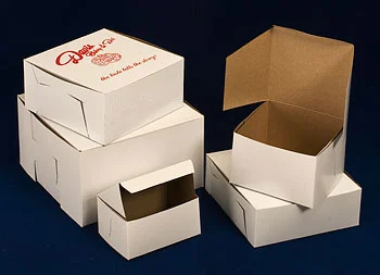 Cake Bakery Boxes White