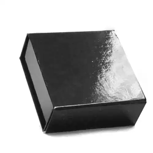 3-5/8″ x 3-1/2″ x 1-1/2″, Glossy Magnetic Gift Boxes, Black