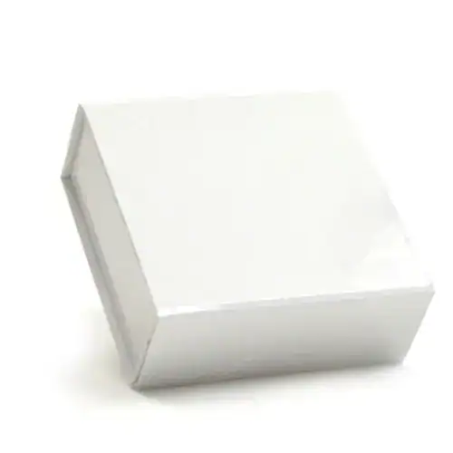 3-5/8″ x 3-1/2″ x 1-1/2″, Glossy Magnetic Gift Boxes, White
