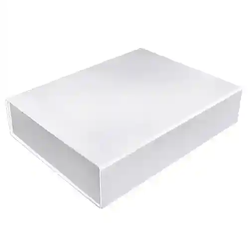 14-3/8″ x 10-3/4″ x 3-1/8″, Glossy Magnetic Gift Boxes, White