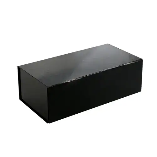 13″ x 6-1/2″ x 4-1/4″, Glossy Magnetic Gift Boxes, Black