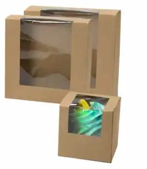 Kraft Windowed Popup Bakery Boxes