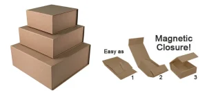 Magnetic Boxes Brown Kraft Finish