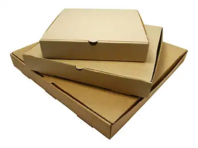 Pizza Boxes Kraft Plain