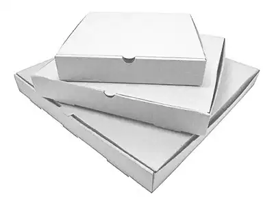 Plain White Pizza Box