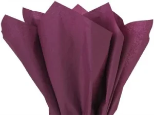 burgundy tisue
