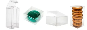 clear plastic value series food safe crystal clear pet boxes