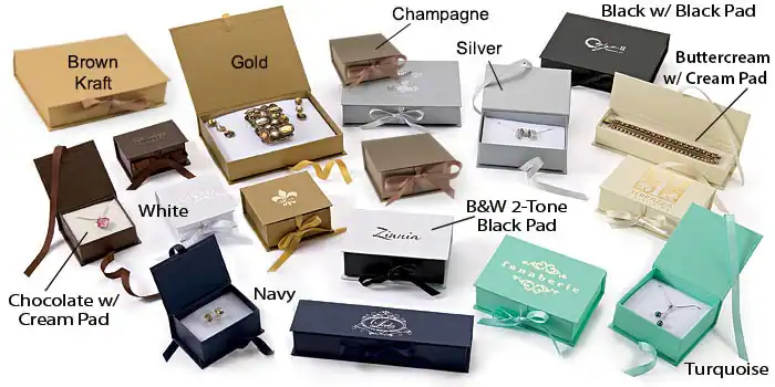 deluxue ribbon jewelry boxes