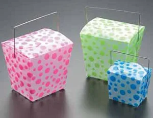 frosted dots takeout pail