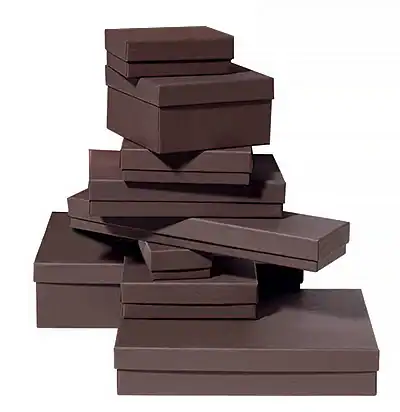 matte chocolate jewerlry boxes