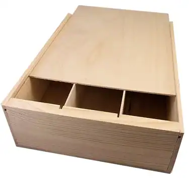 triple bottle wooden wine boxes
