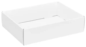 12 x 9 x 3 gift tray white