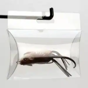 Clear FDA Approved Pillow Boxes with Horizontal Side Hang Hole