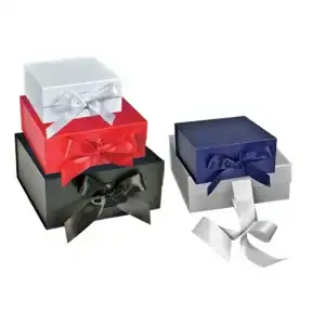 Scratch Resistant Matte Finish Ribbon Magnetic Boxes