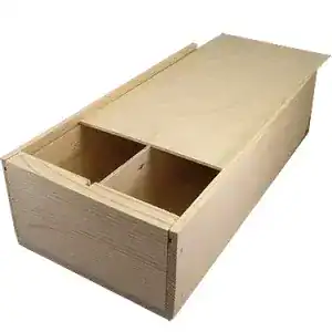 Double Bottle Wooden Wine Box
