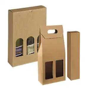 Italian Textured Kraft Olive Oil & Vinegar Boxes