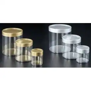 Semi Rigid Round Boxes w/ Metallic Lid