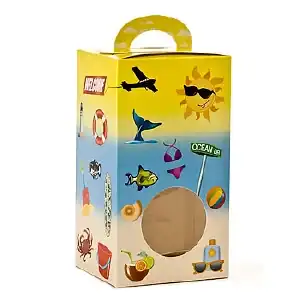 Vertical Beach Designed Window Candy Totes