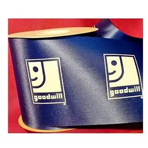 Floral Satin Cut Edge Polyester Printed Fabric Ribbon