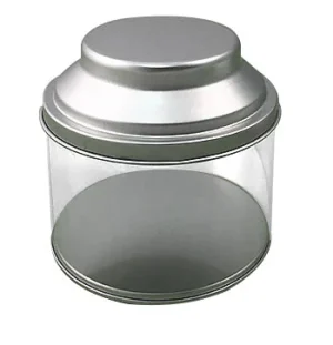 Clear Tea Can with Tin Lid