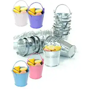 Galvanized Votive Candle Pails