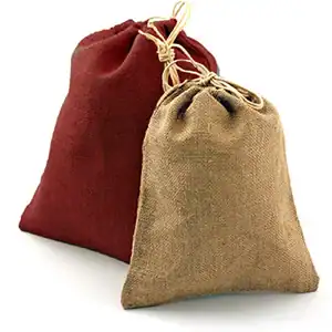 Large Natural Jute Gift Pouches
