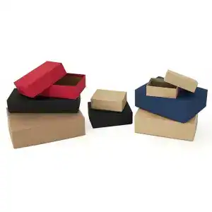 Kraft F-Flute Set-Up Postal Mailers / Telescoping Lid