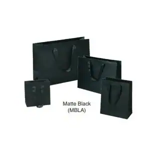 Laminated Manhattan Bags with Grosgrain Handles
