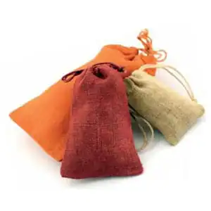 Natural Jute Gift Pouches with Matching Drawstring