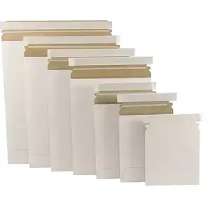 Heavy Duty Flat White Self-Seal Cardboard Mailers