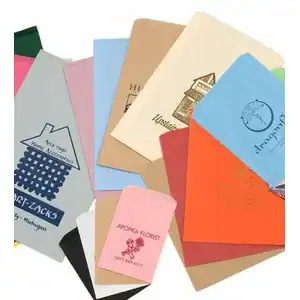 Custom Printed Flat Colored Paper Bags