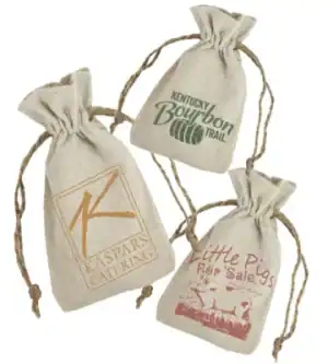 Custom Full Color Short Run Linen Pouches