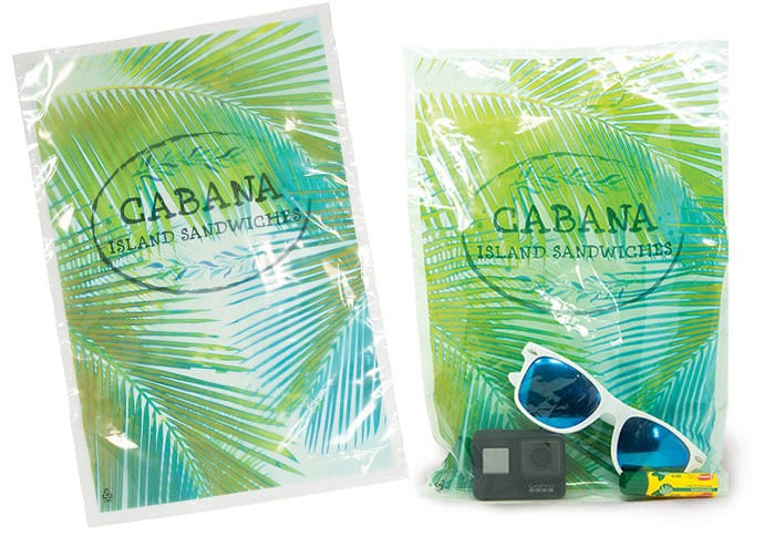 Quick Print 100+ Full Color Die Cut Clear Bags