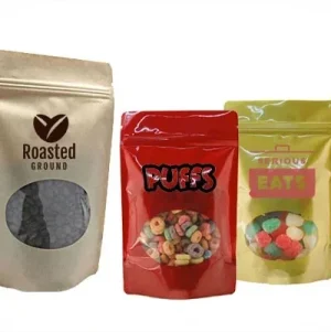 Custom Printed Oval Bottom Foil Stand Up Pouches
