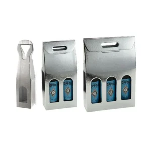 Argento Silver Linen Wine Boxes