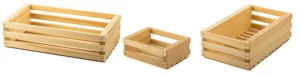 Wooden Slatted Gift Crates