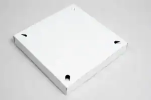 Pizza boxes with lock corners, FDA-approved claycoat, ideal for pizza delivery and takeout.