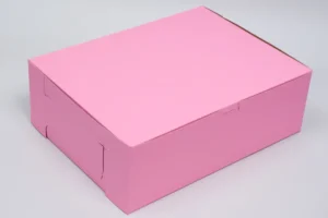 14x10x4 closed pink cupcake box