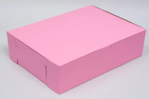 19x14x4 pink closed cupcake box