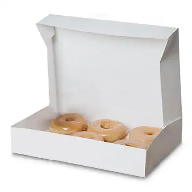 White 1 Piece Bakery Box