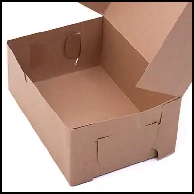 natural kraft cupcake box interior