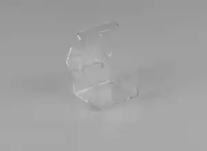 Rigid Hinged Plastic Boxes - 1-5/8" x 1-5/8"