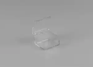 Rigid Hinged Plastic Boxes - 1" x 1"