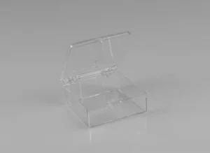 Rigid Hinged Plastic Boxes - 2 3/32 x 3"